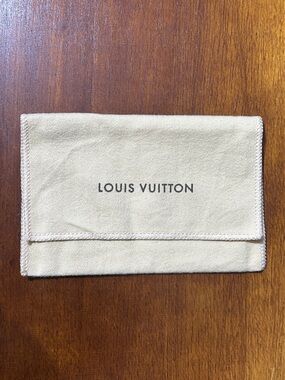 Louis Vuitton logo small dust bag envelope flap I